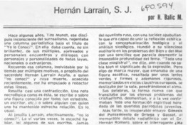 Hernán Larraín, S. J. Hernán Larraín, S. J.