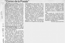 Correo de la poesía Correo de la poesía