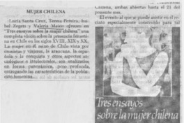 Mujer chilena. Mujer chilena.