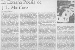 La extraña poesía de J. L. Martínez La extraña poesía de J. L. Martínez