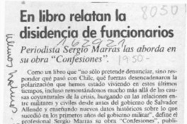 En libro relatan la disidencia de funcionarios  [artículo].