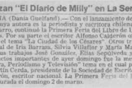 Lanzan "El diario de Milly" en La Serena Lanzan "El diario de Milly" en La Serena