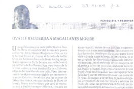 Ovalle recuerda a Magalanes Moure Ovalle recuerda a Magalanes Moure
