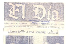 Dieron brillo a una semana cultural