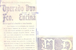 Operado don Fco. Encina