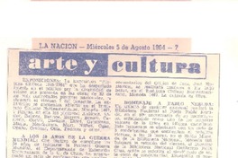 Homenaje a Pablo Neruda