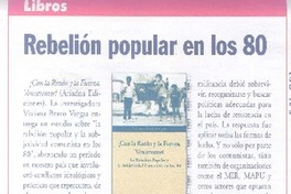 Rebelión popular en los 80