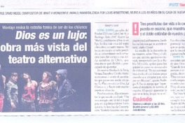 Dios es un lujo Dios es un lujo