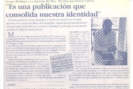 "Es una publicación que consolida nuestra identidad"