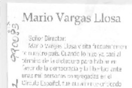 Mario Vargas Llosa
