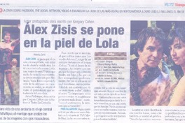 Álex Zisis se pone en la piel de Lola Álex Zisis se pone en la piel de Lola