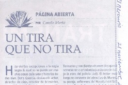 Un tira que no tira