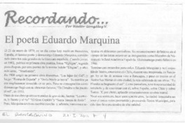 El poeta Eduardo Marquina El poeta Eduardo Marquina