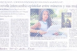 Libro revela intercambio epistolar entre mineros y sus mujeres