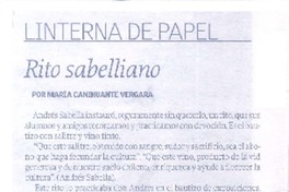 Rito sabelliano Rito sabelliano