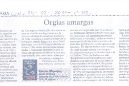 Orgías amargas Orgías amargas