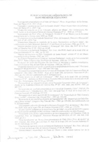 Publicaciones de arqueología de Hans Niemeyer Fernández  [artículo].