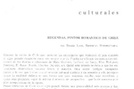 Rugendas, pintor romántico de Chile  [artículo] Jorge Teillier.