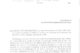 La explotación minera en Chile 1800-1840  [artículo] Jorge Silva Riquer