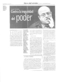 Contra la impunidad del poder  [artículo] Marco Antonio Campos.