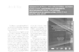 Gobernabilidad corporativa  [artículo] Gonzalo Arroyo, S. J.