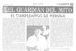 El cumpleaños de Neruda  [artículo] Rosabetty Muñoz.