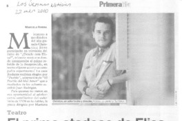 El primo atadoso de Elisa se multiplica pro tres  [artículo] Marcela Rivera.