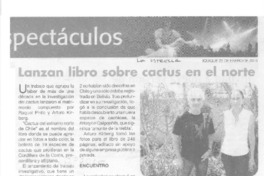Lanzan libro sobre cactus en el norte  [artículo].