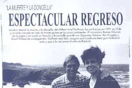Espectacular regreso  [artículo] Nathalie Malinarich.