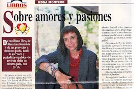 Sobre amores y pasiones  [artículo] Delia Pizarro San Martín