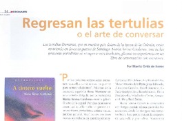Regresan las tertulias o el arte de conversar  [artículo] Marilú Ortiz de Rozas.