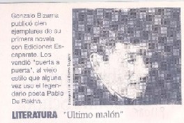 Una novela que se lee "puerta a puerta"  [artículo]