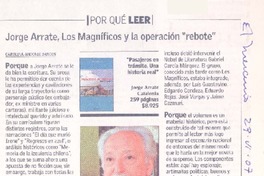 Jorge arrate, los magníficos y la operación "rebote"  [artículo] Carolina Andonie Dracos.