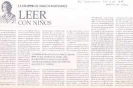 Leer con niños  [artículo] Ignacio Echevarría.
