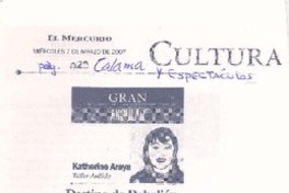 Destino de rebelión  [artículo] Katherine Araya.