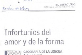 Infortunios del amor y de la forma  [artículo] José Promis.