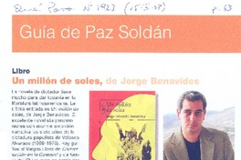 Un millón de soles  [artículo] Edmundo Paz Soldán.