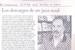 Los Descargos de un juez rural  [artículo].