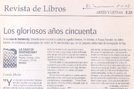 Los gloriosos años cincuenta  [artículo] Camilo Marks.