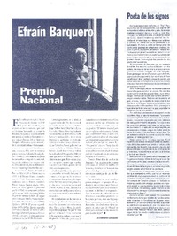 Premio Nacional  [artículo] Alejandro Lavquen.