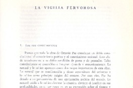 La vigilia pervorosa  [artículo] Félix Gabriel Flores.
