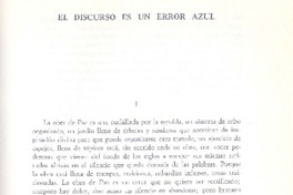 El discurso es un error azul  [artículo] Manuel Vilanova.