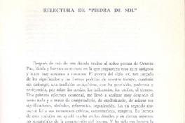 Relectura de "Piedra de sol"  [artículo] Rodolfo A. Borello.