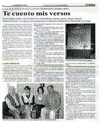 Te cuento mis versos.  [artículo]