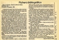 Diario de Europa  [artículo] Carlos R. Ibacache.