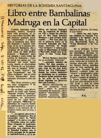 Libro entre bambalinas madruga en la capital  [artículo] F. G.