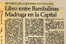 Libro entre bambalinas madruga en la capital  [artículo] F. G.