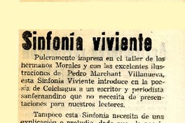 Sinfonía viviente  [artículo] Orlando Acevedo Varela.