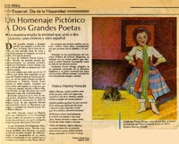 Un Homenaje pictórico a dos grandes poetas  [artículo].