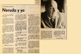Neruda y yo  [artículo] Luis D. Candia.